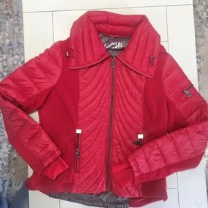 Michael Kors Women's Red Quilted Jacket